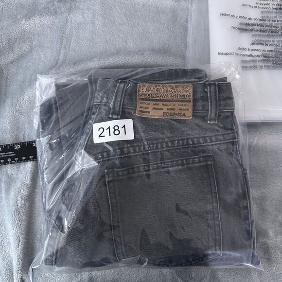Forenza Mom Jeans Womens Size 10 High Rise Charcoal Wash 100% Cotton Black - Picture 12 of 12